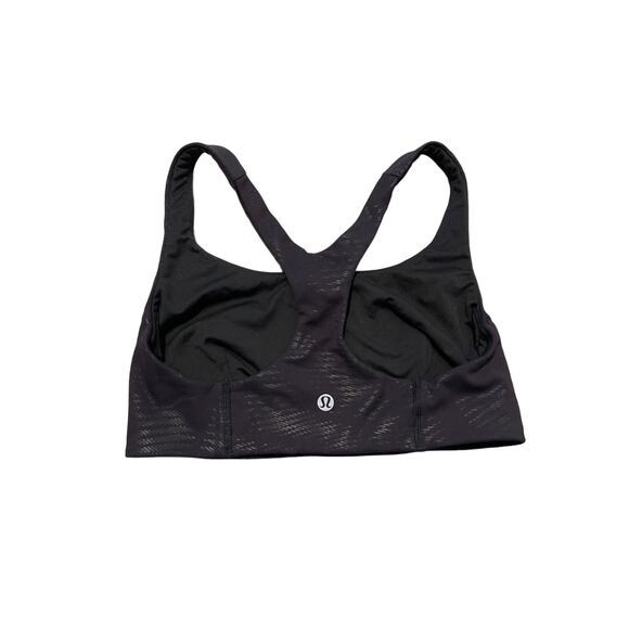 Lululemon Wunder Train Bra Foil Black 6 - Picture 4 of 9